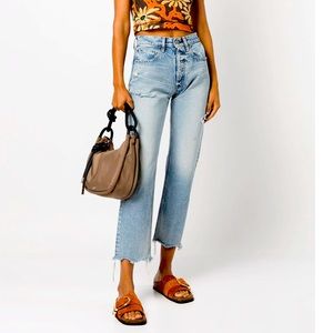 NWT Moussy Lomita Cropped Straight Leg Jeans